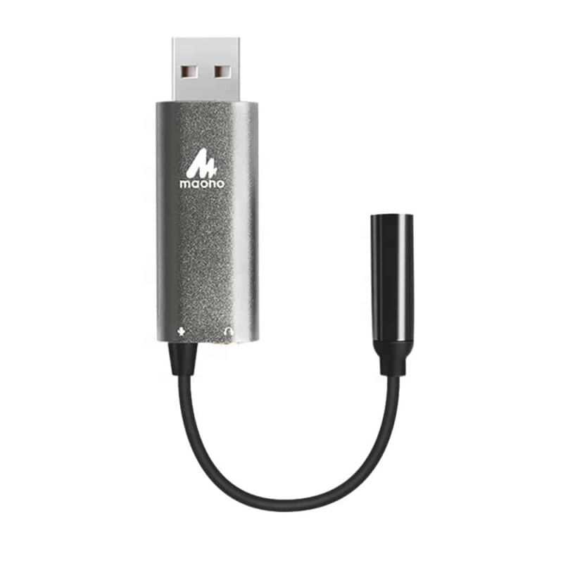 Tarjeta de sonido Maono AU-AD304, entrada USB - WindowsMac