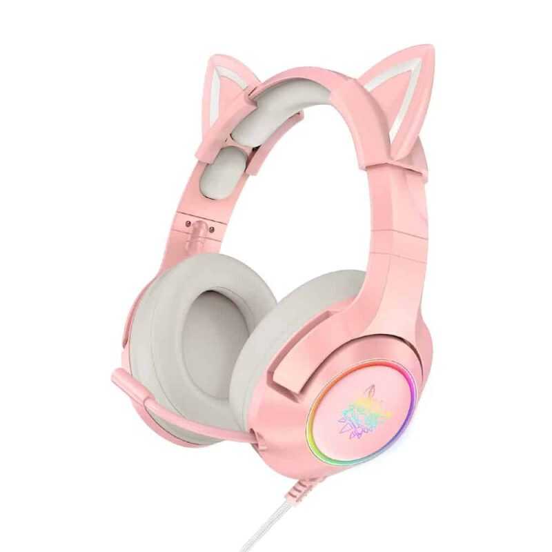 Audífonos Onikuma K9 RGB, Orejas de Gato extraíbles, Micrófono