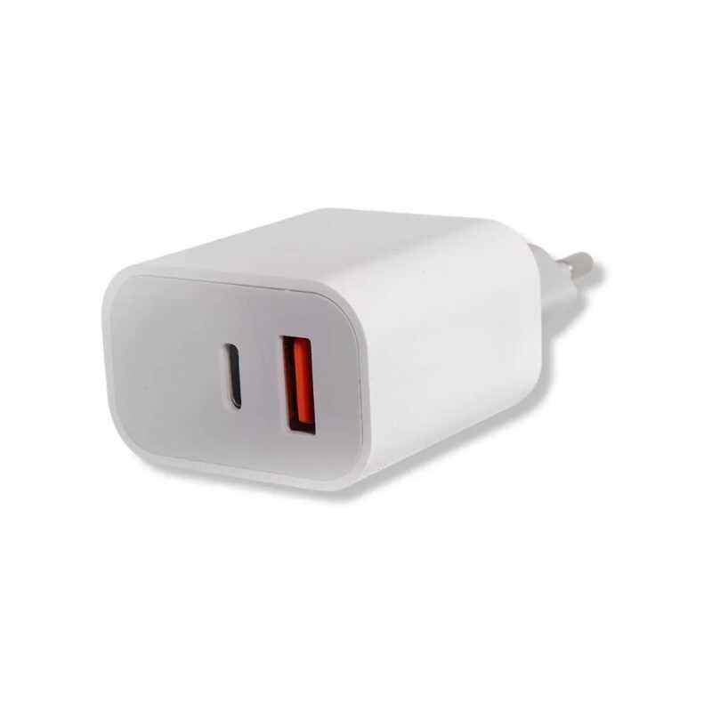 Adaptador Carga Rápida USB + Tipo C, Qualcomm 3.0