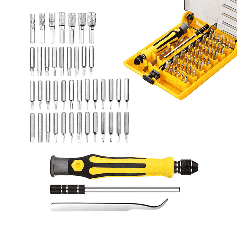 Set Atornillador de Precisión, Puntas intercambiables 45Pcs1