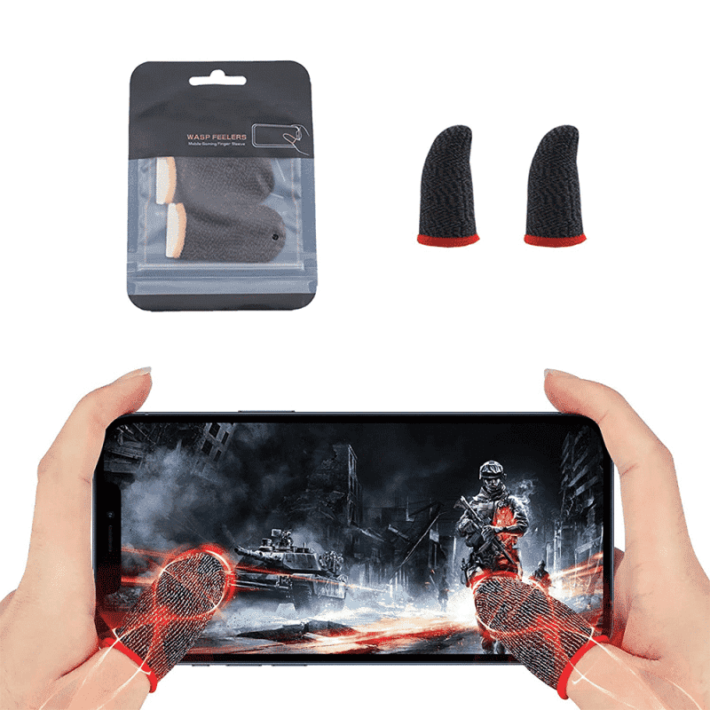 Dedales Gamer Para Celular Tablet - Fibra De Carbón